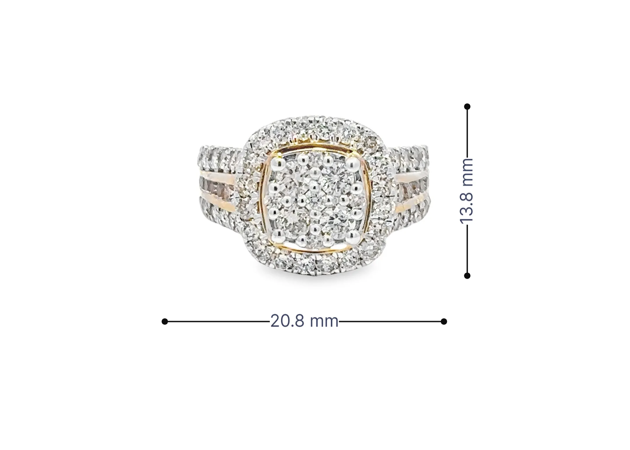 10K Gold 2.00 CTW Diamond Ladies Ring