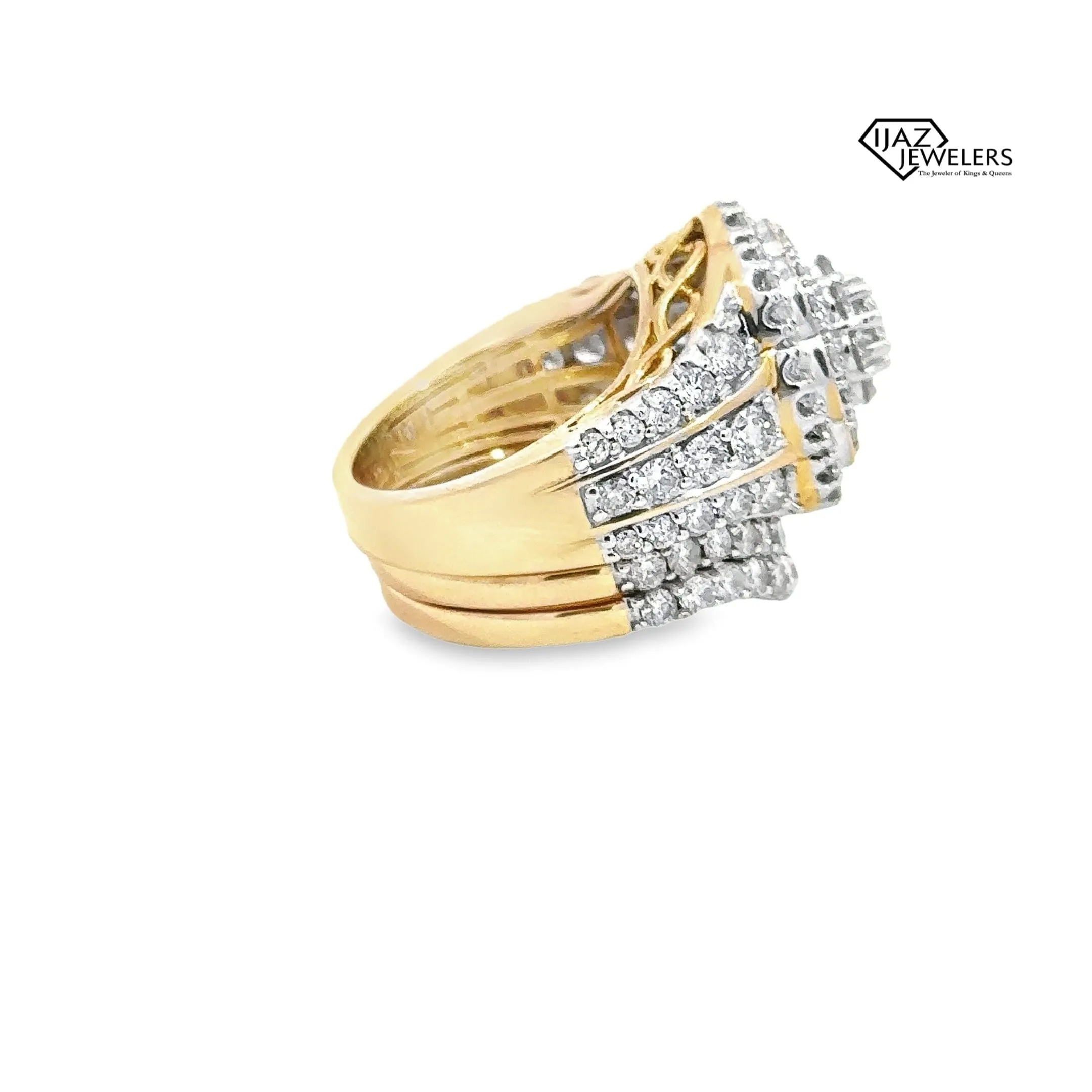 14K Gold 3.98 CTW Diamond Ladies Wedding Set