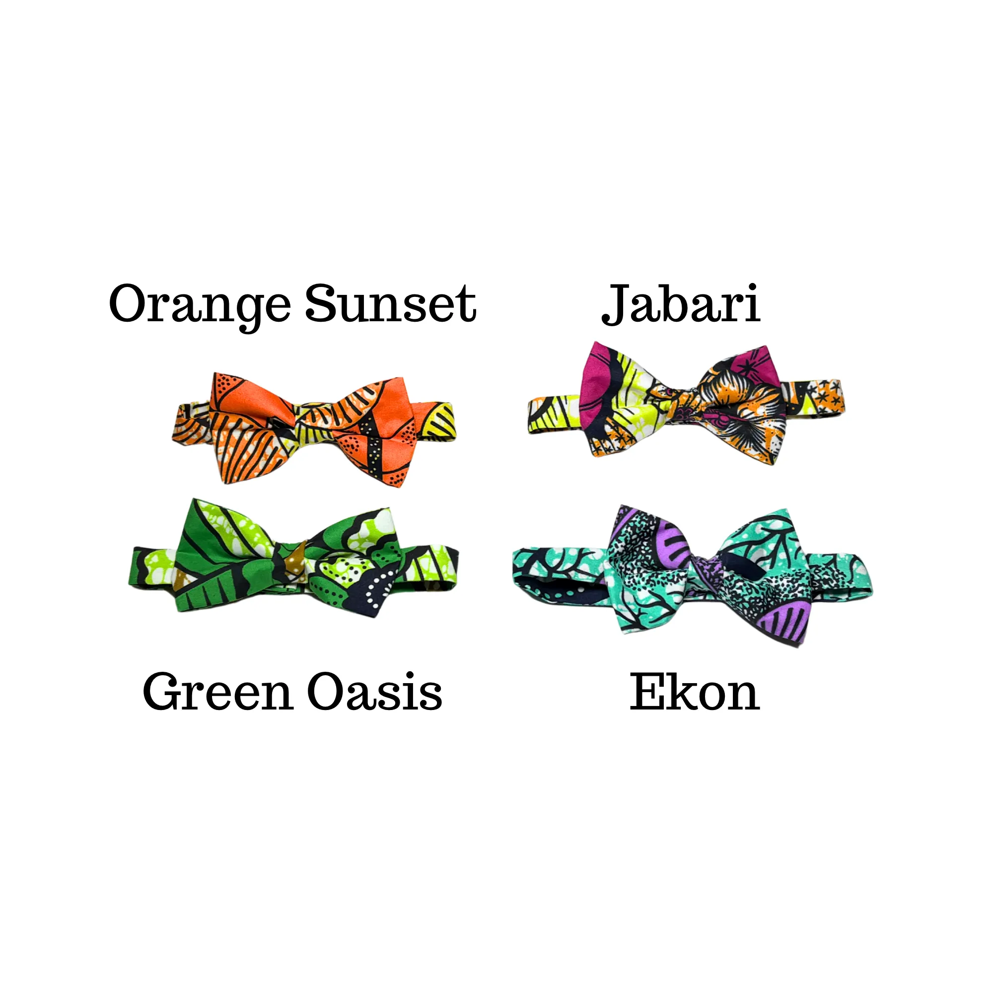 African Ankara Bow Tie Bundle #1
