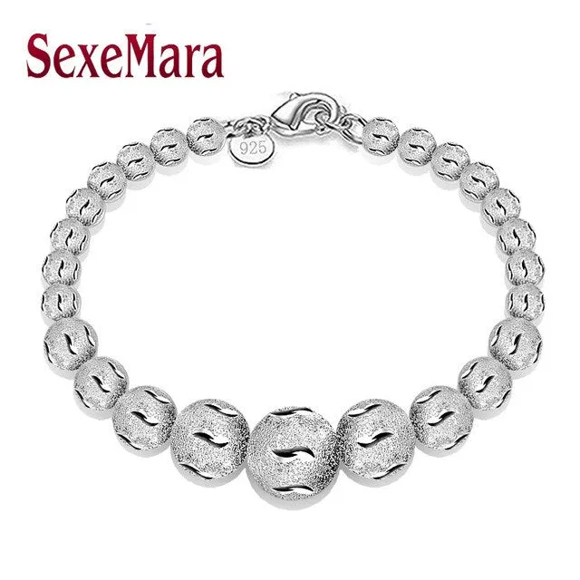 Bohemian Plata color jewelry Charm Bracelets & Bangles for Women Jewelry Vintage pulseras Stretch Yoga Bracelet