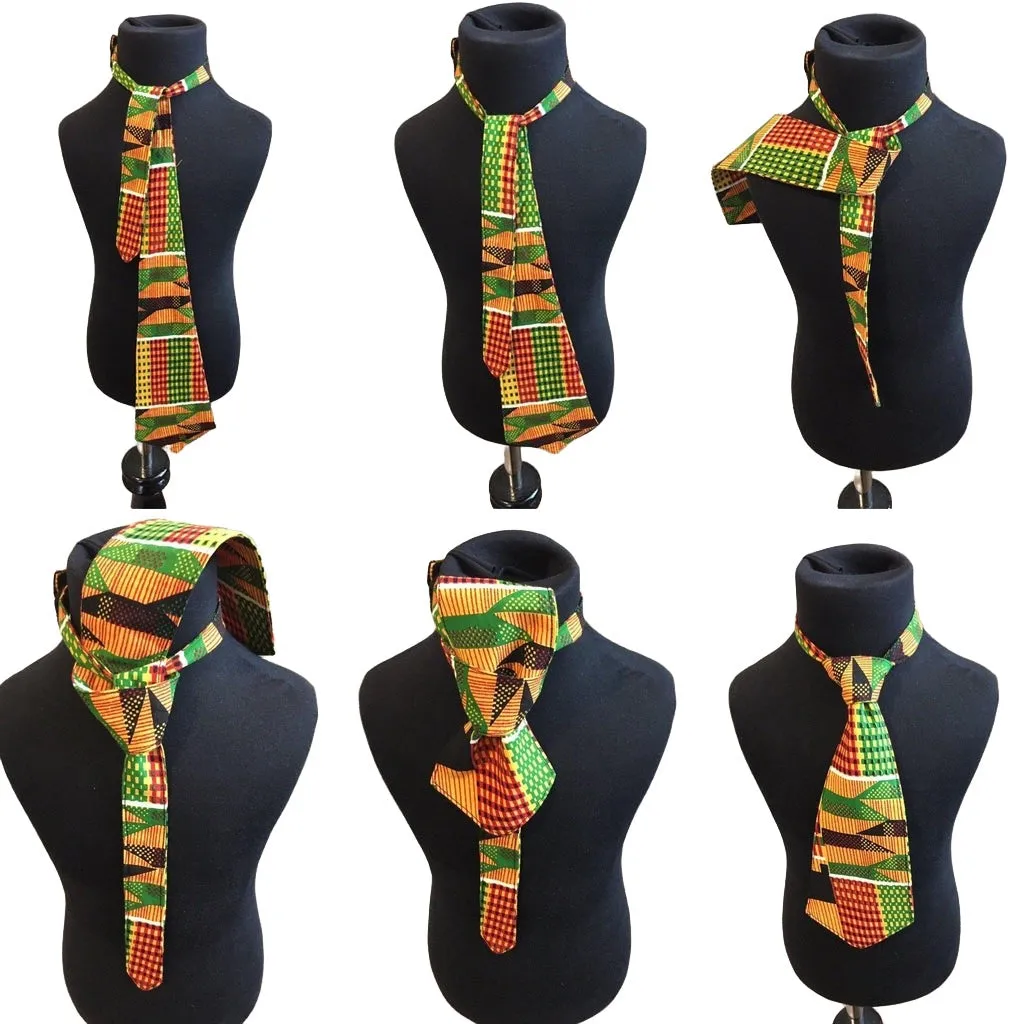 Boys African Print Tie