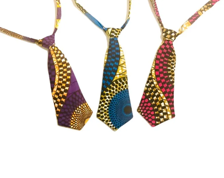Boys African Print Tie