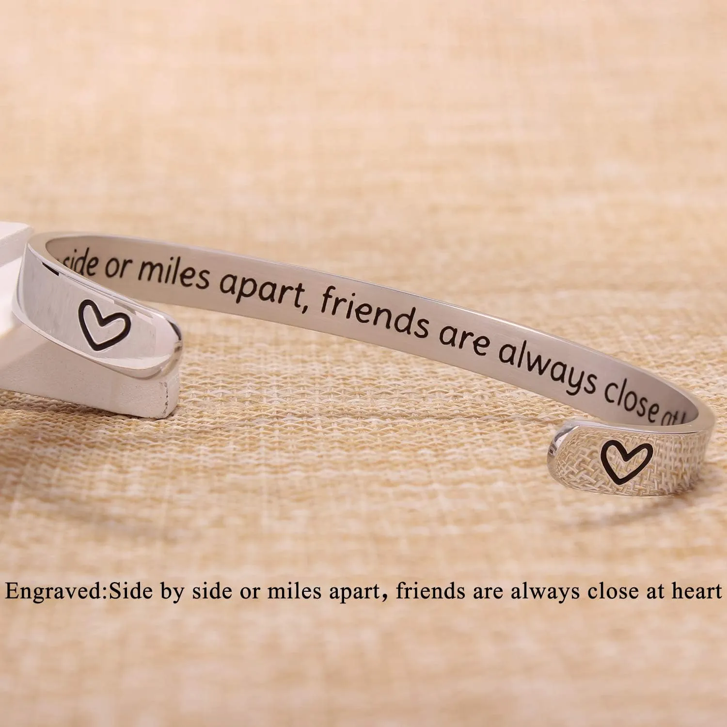Btysun Inspirational Cuff Bracelet Bangle for Women Teen Girls - Birthday Jewelry Quotes - Friend Gift for Her Mom