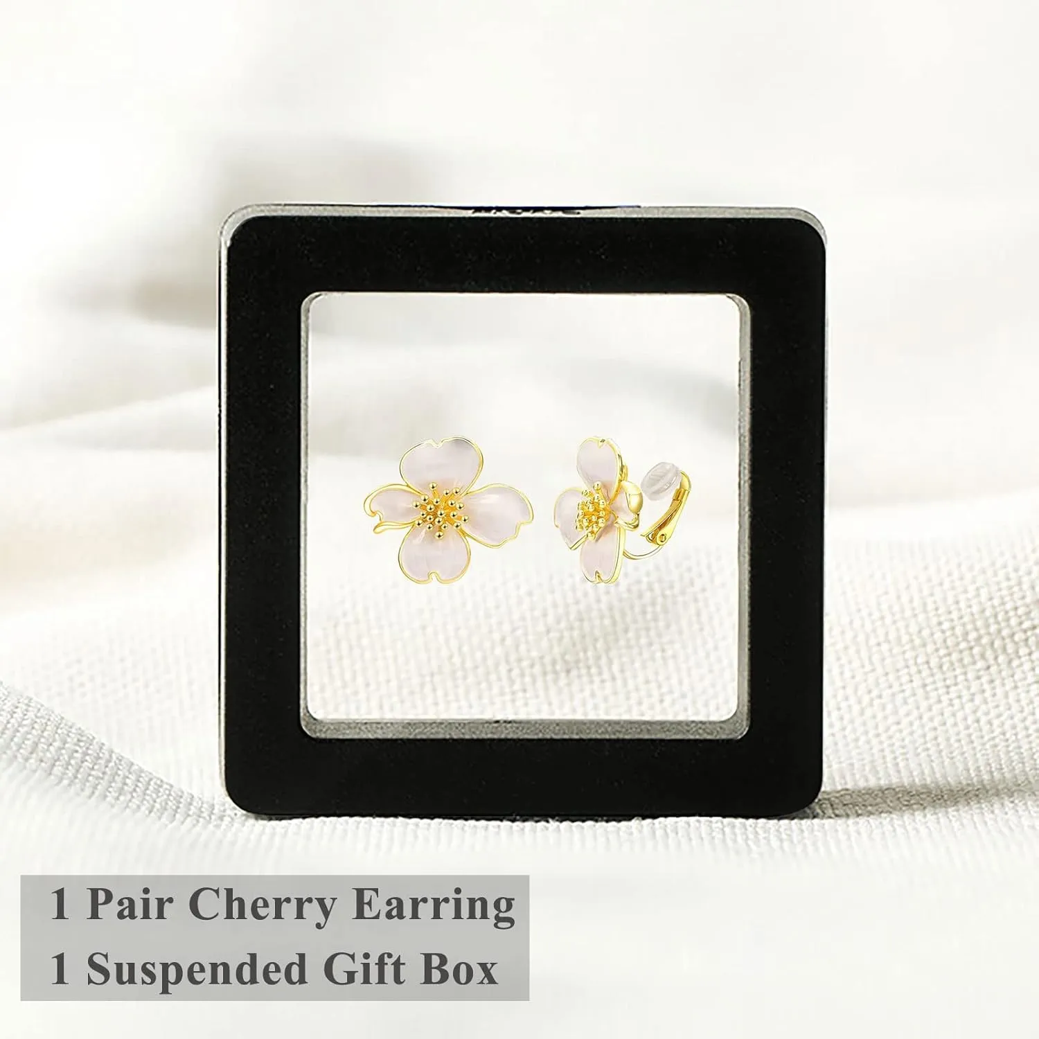 Clip on Earrings Women, Gold Earrings for Sensitive Ears, Fashion Women's Earrings Jewelry Birthday Gift for Wife Grandma Daughter Girls on Christmas Thanksgiving