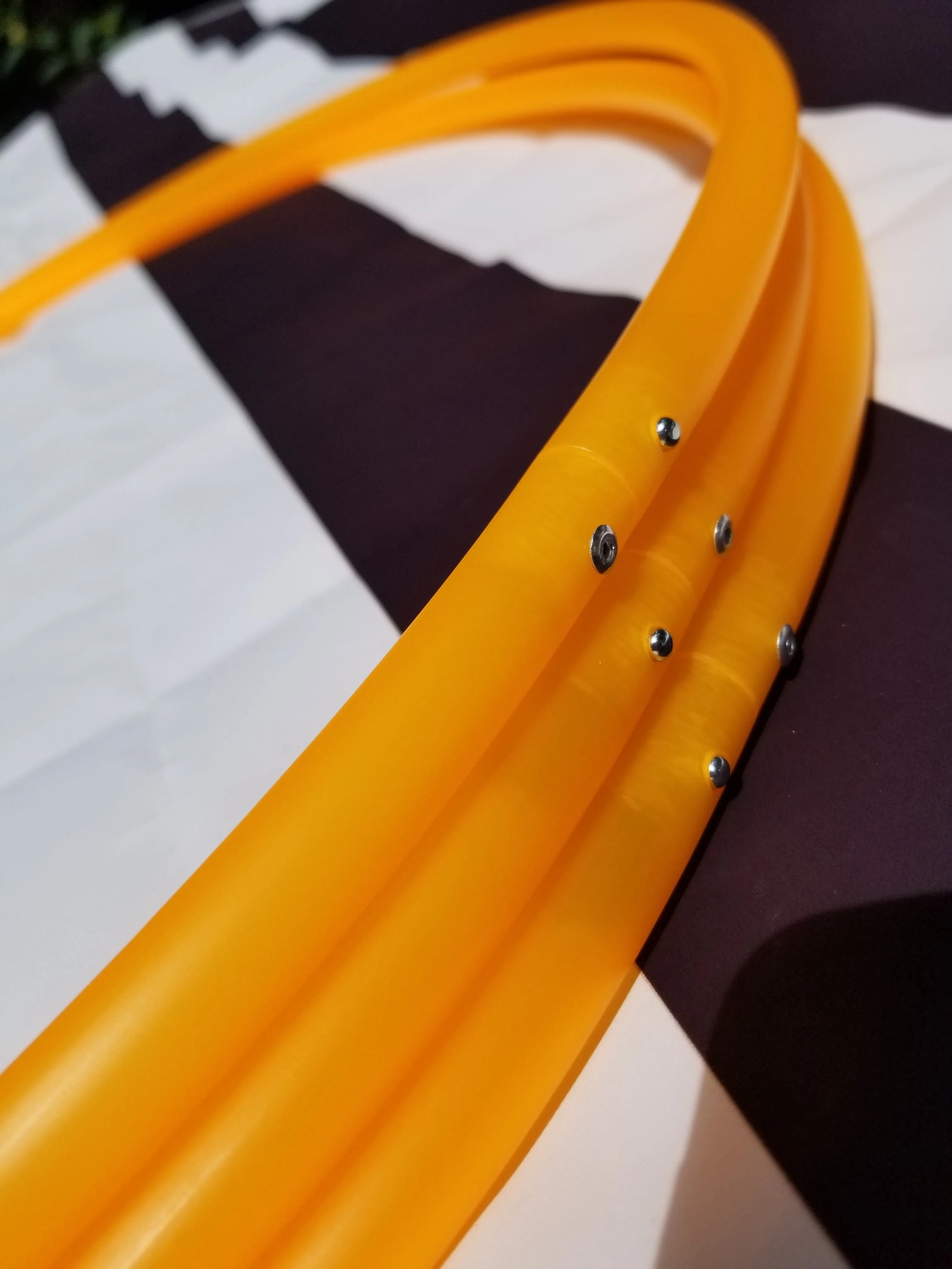 Creamsicle - UV Orange Polypro Bare Hoop 5/8