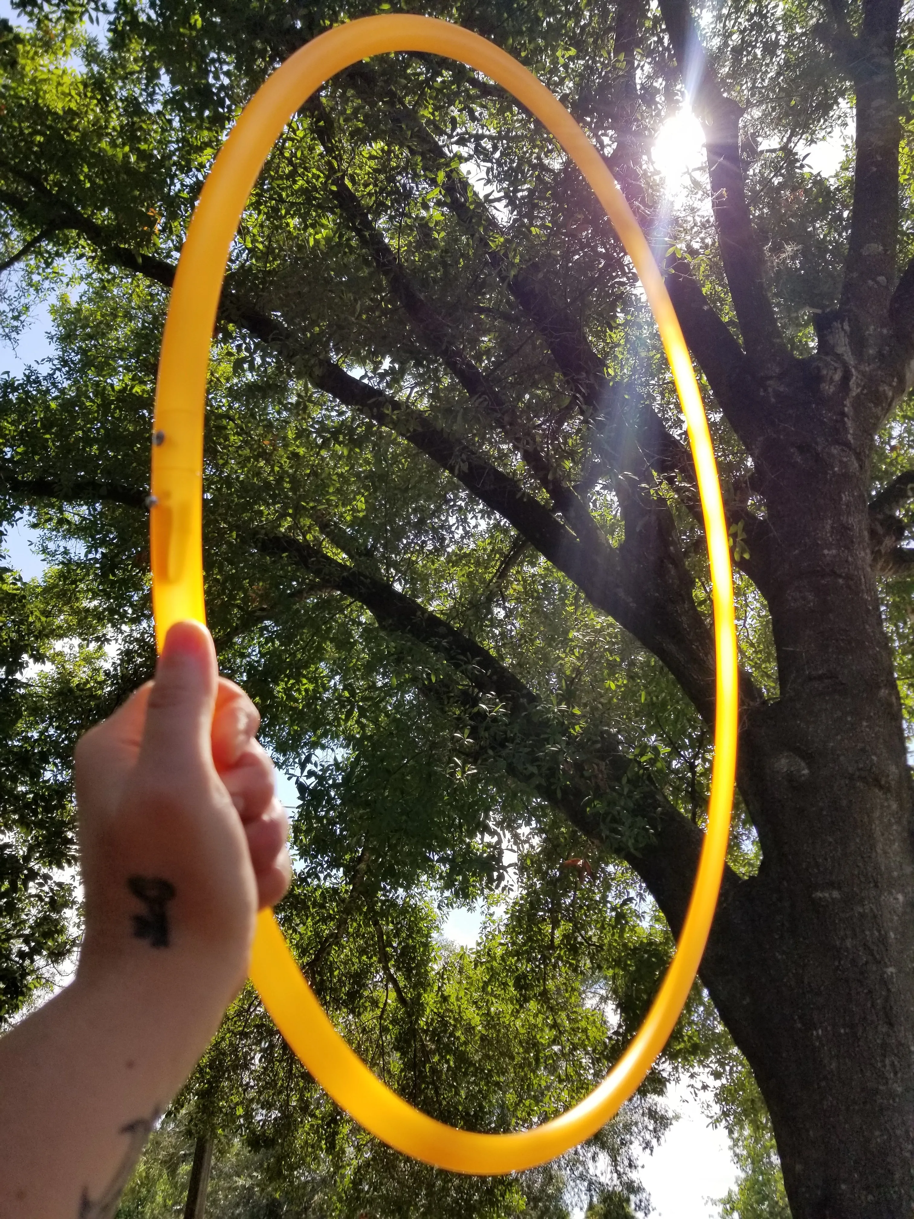 Creamsicle - UV Orange Polypro Bare Hoop 5/8