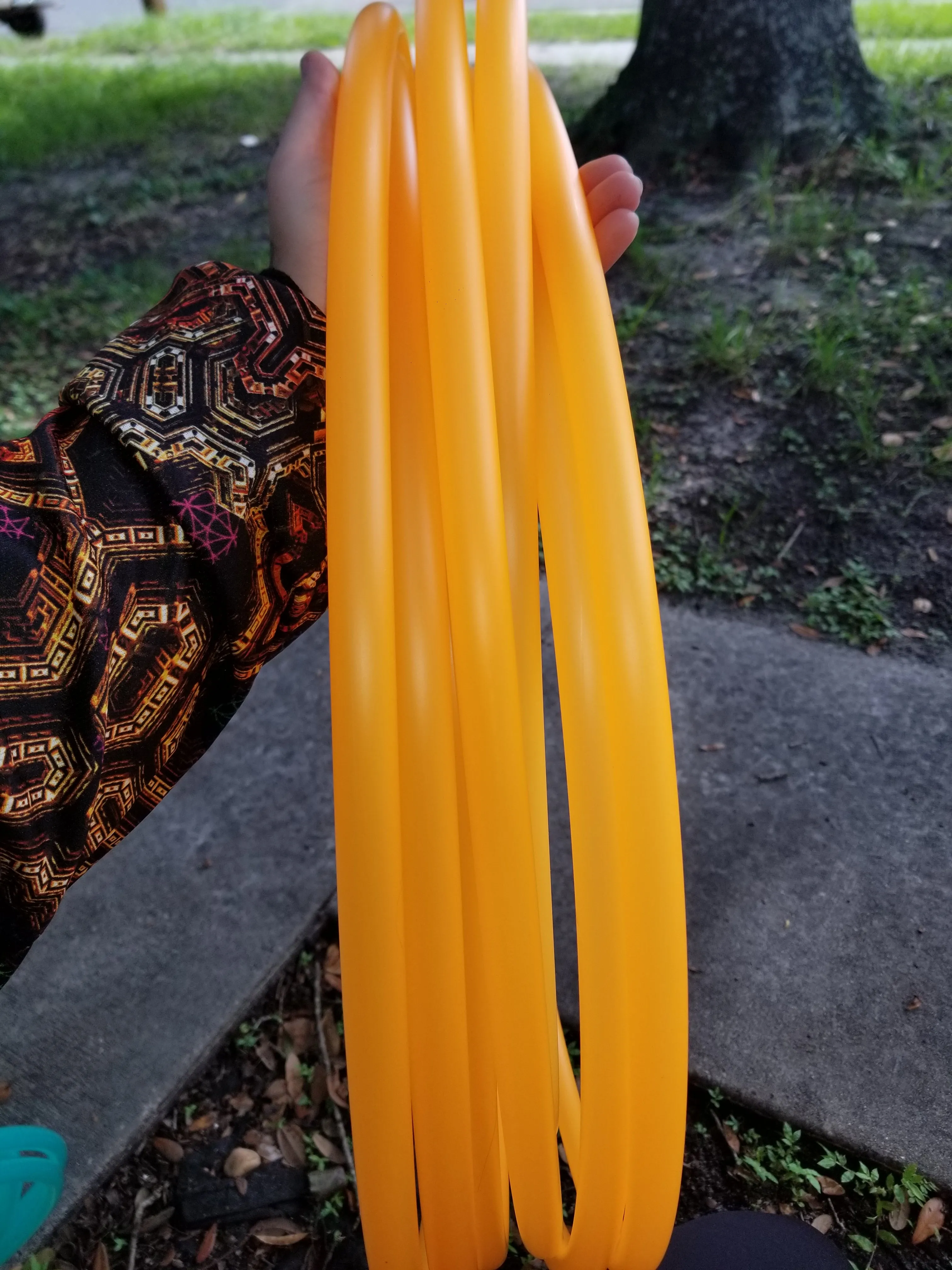 Creamsicle - UV Orange Polypro Bare Hoop 5/8
