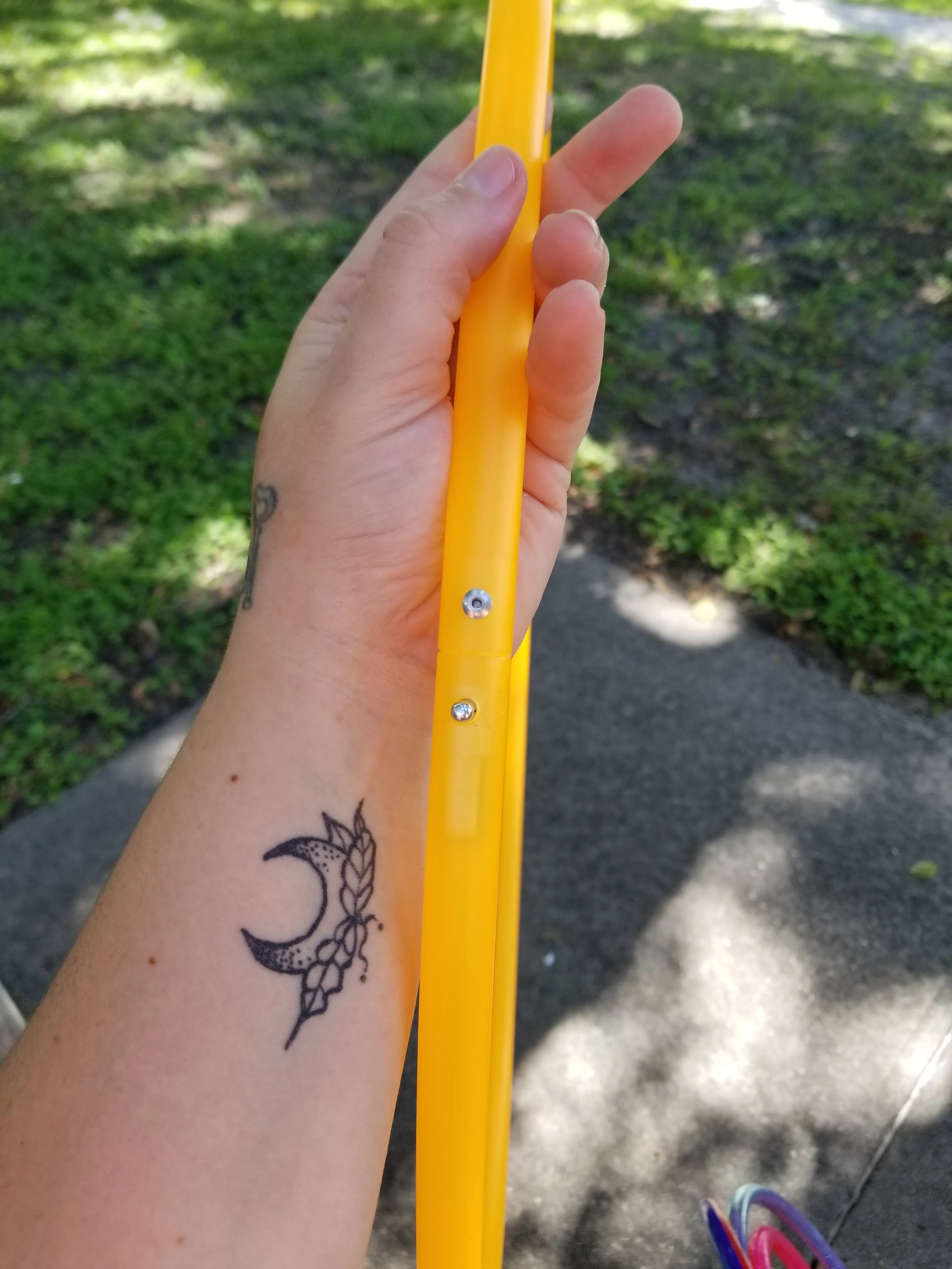 Creamsicle - UV Orange Polypro Bare Hoop 5/8