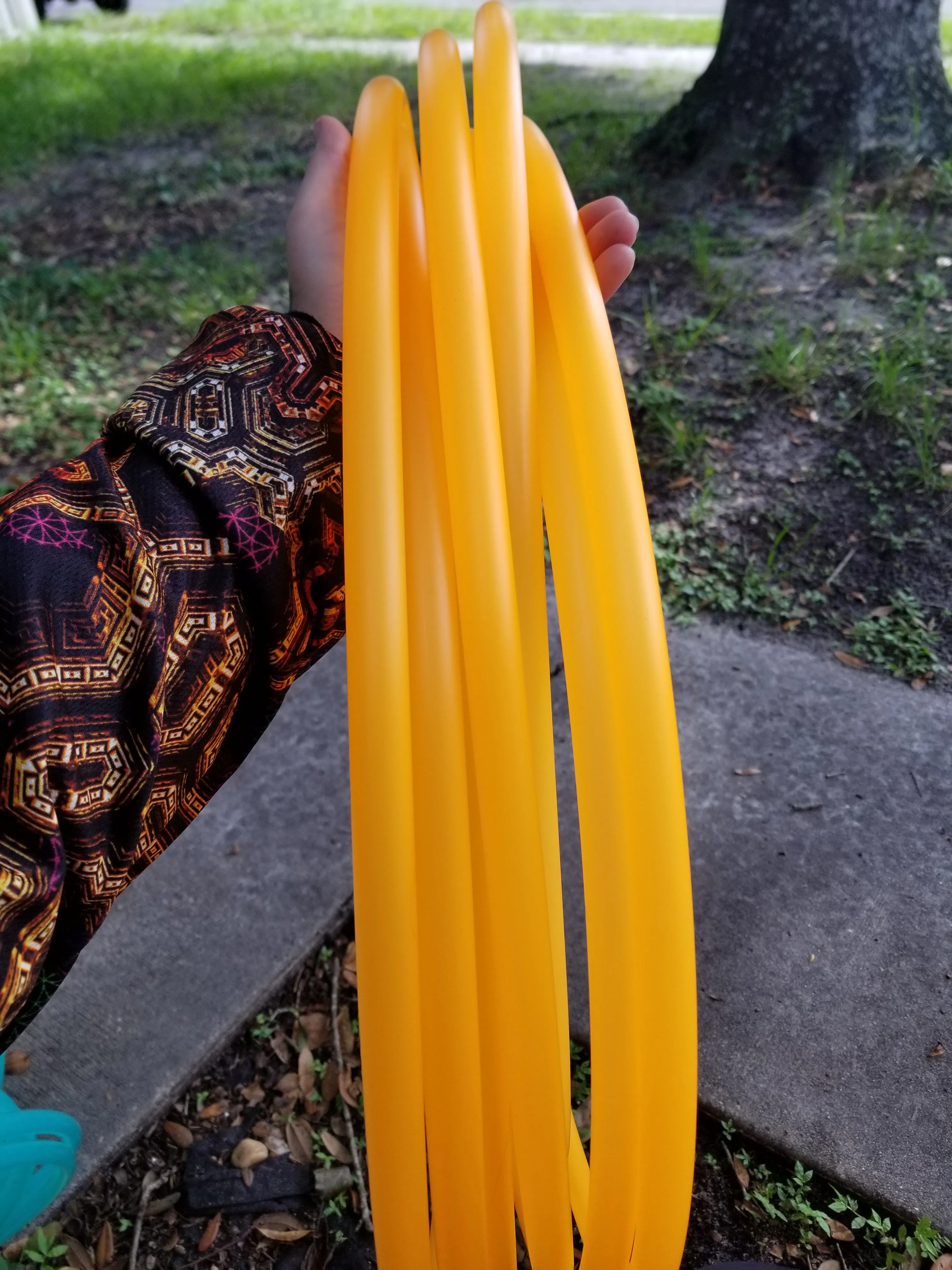 Creamsicle - UV Orange Polypro Bare Hoop 5/8