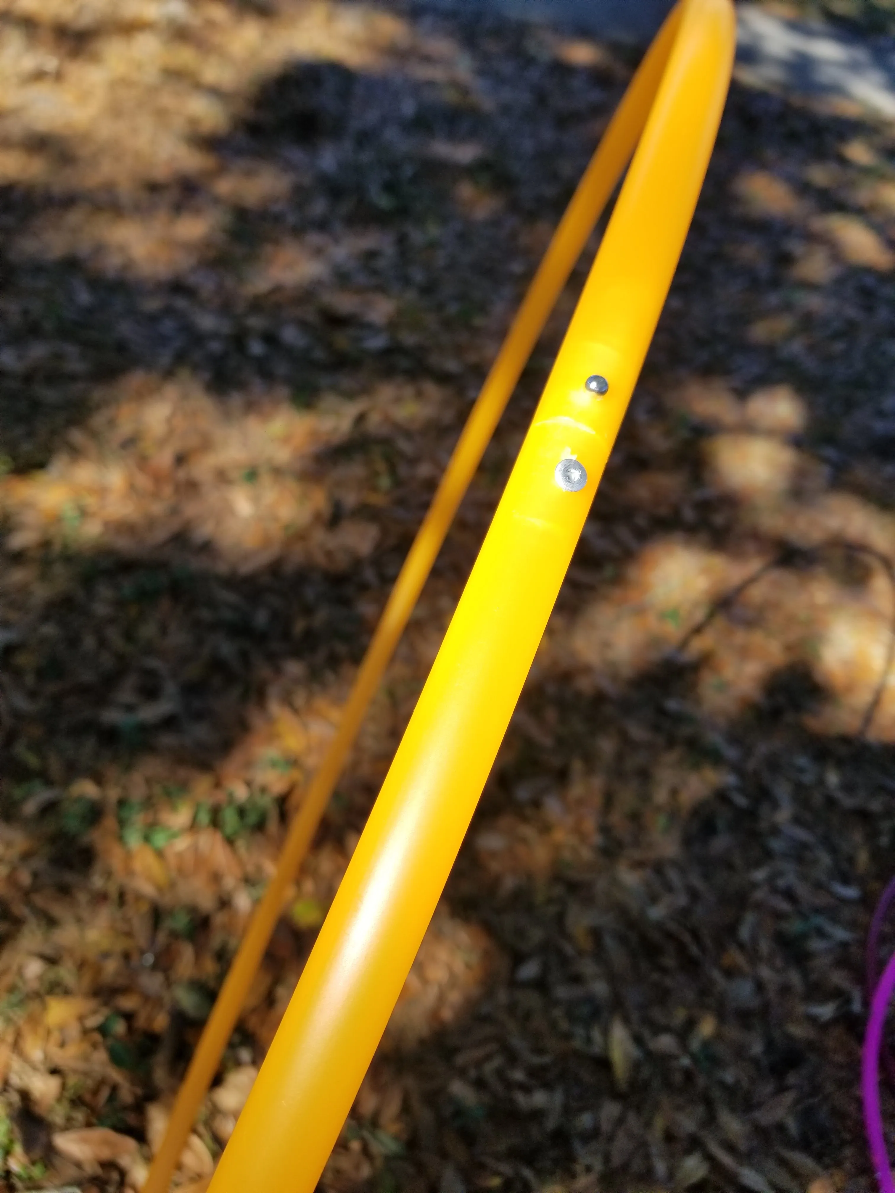 Creamsicle - UV Orange Polypro Bare Hoop 5/8