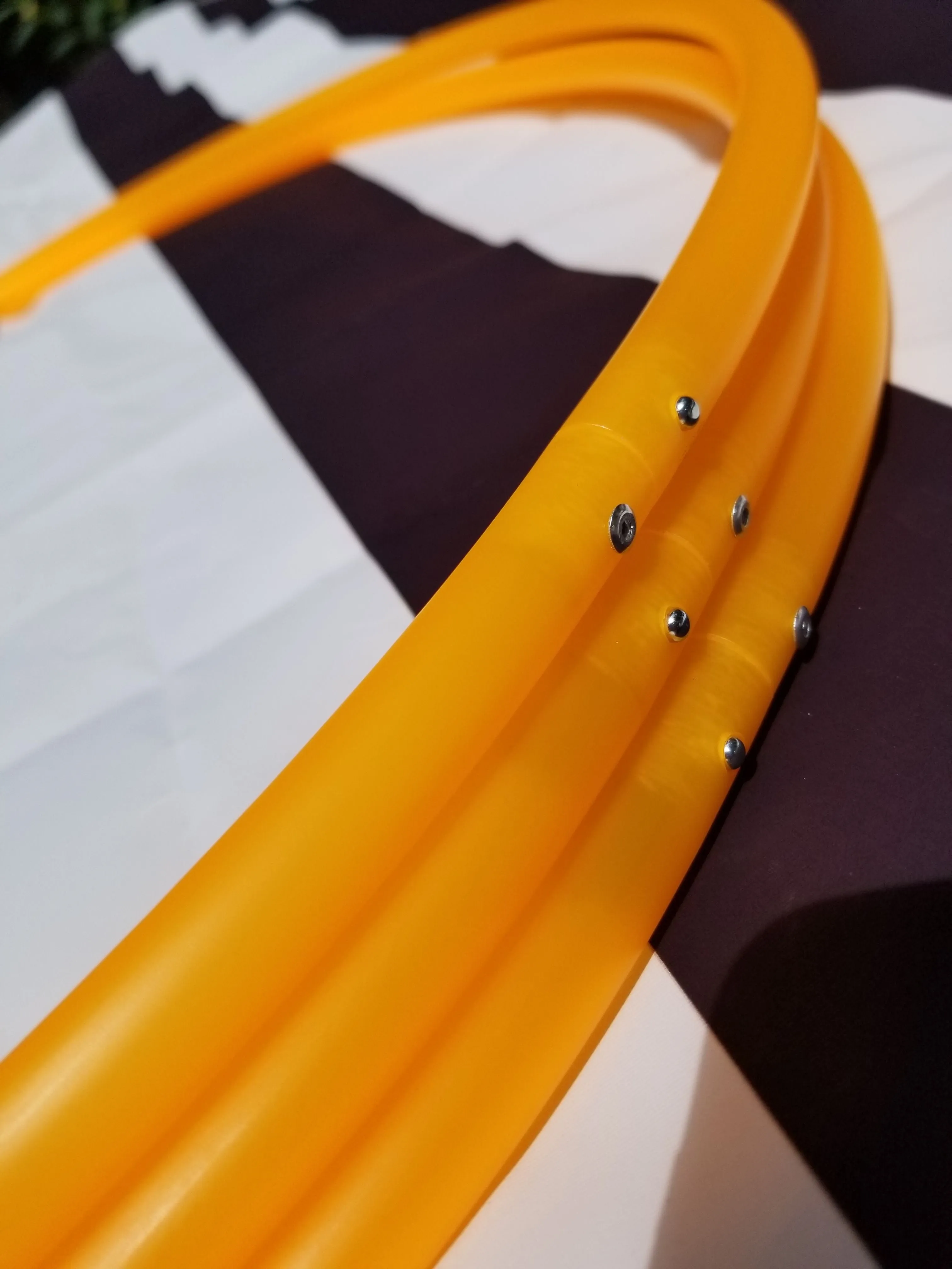 Creamsicle - UV Orange Polypro Bare Hoop 5/8