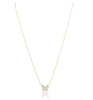 Elsie Pave Butterfly Necklace
