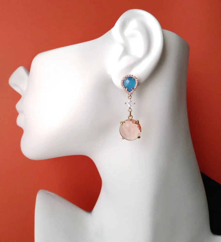 Evangeline Three Tier Earrings