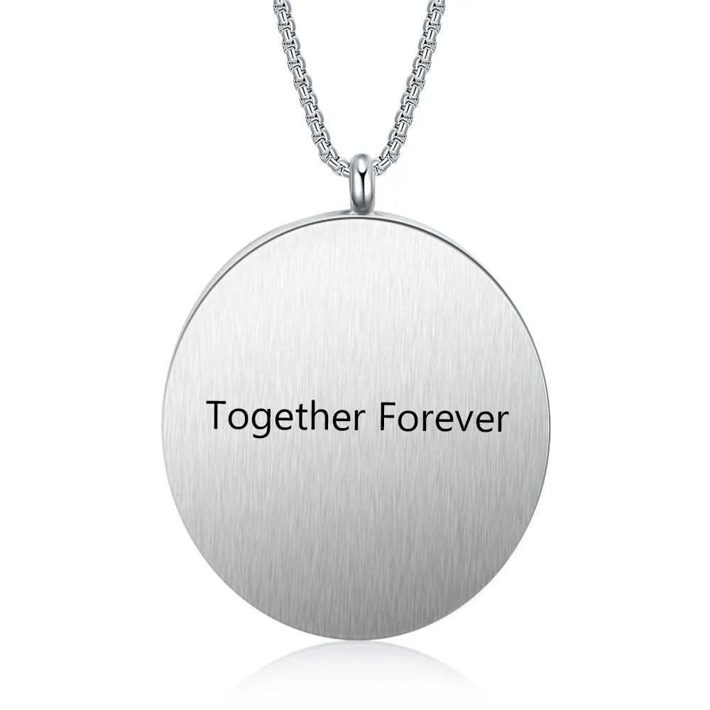 Personalized  CZ Stone Photo Necklace- Best Mother's Day Gift For New Mom