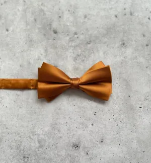 Rust Satin Bow Tie