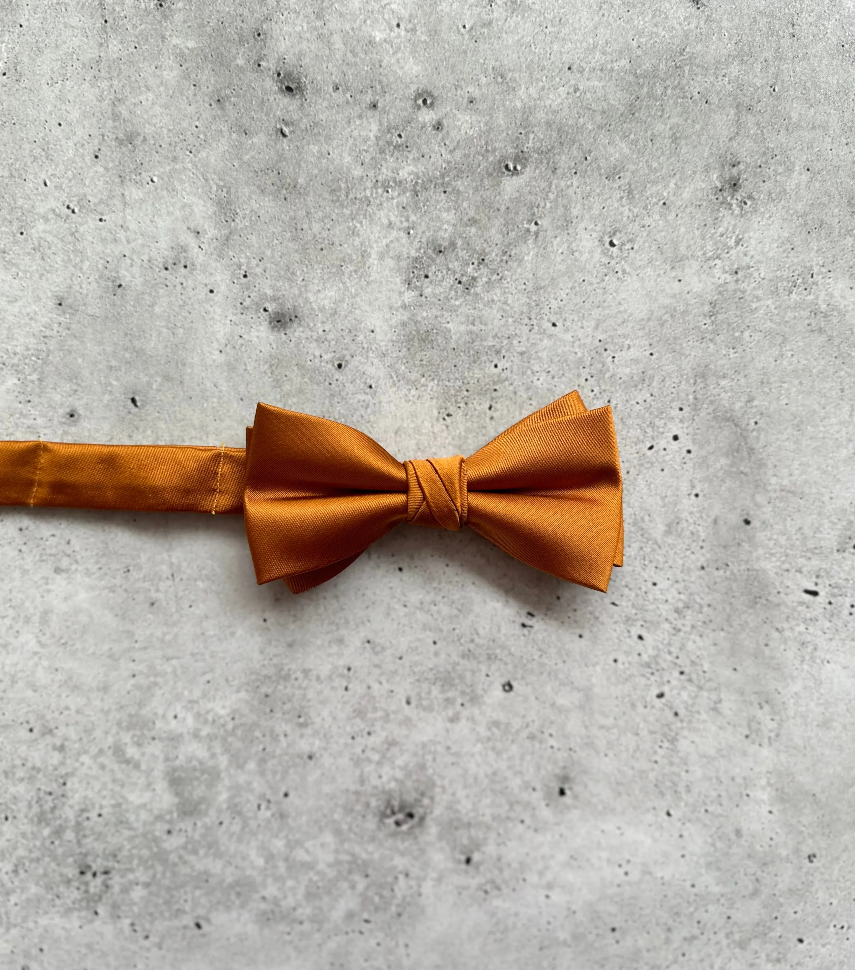 Rust Satin Bow Tie
