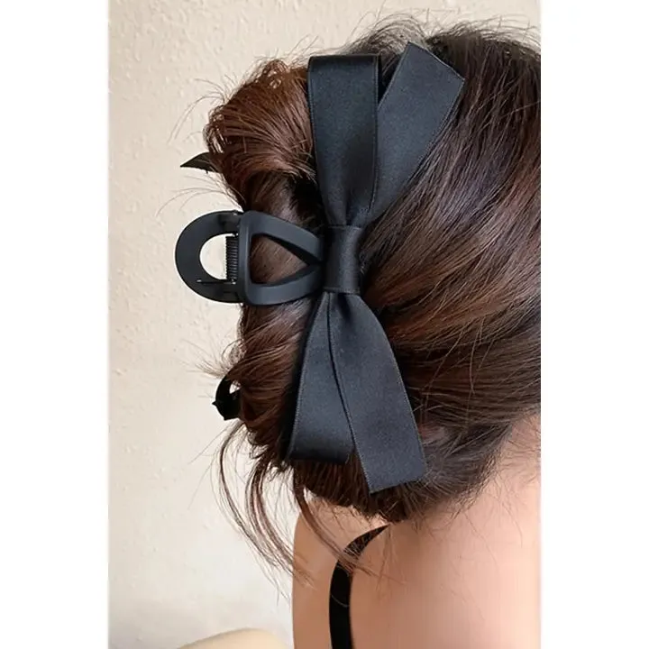 Satin Bow Hair Clip