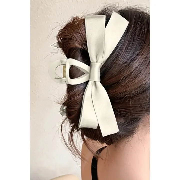 Satin Bow Hair Clip