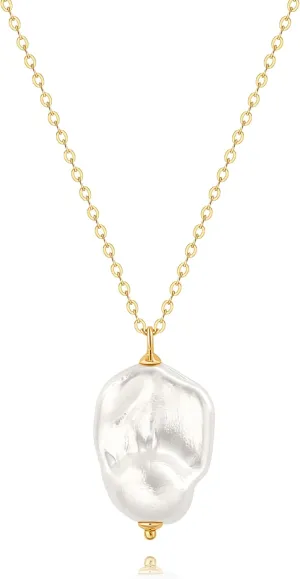 SOFYBJA 18K Gold Plated Circle Pendant Necklace Long Satellite Beaded Chain Jewelry for Women Dainty Hammered Karma Open Circle Charm Geometric Necklace