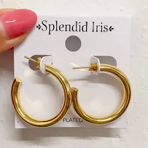 The Perfect Hoop Gold Earrings Medium
